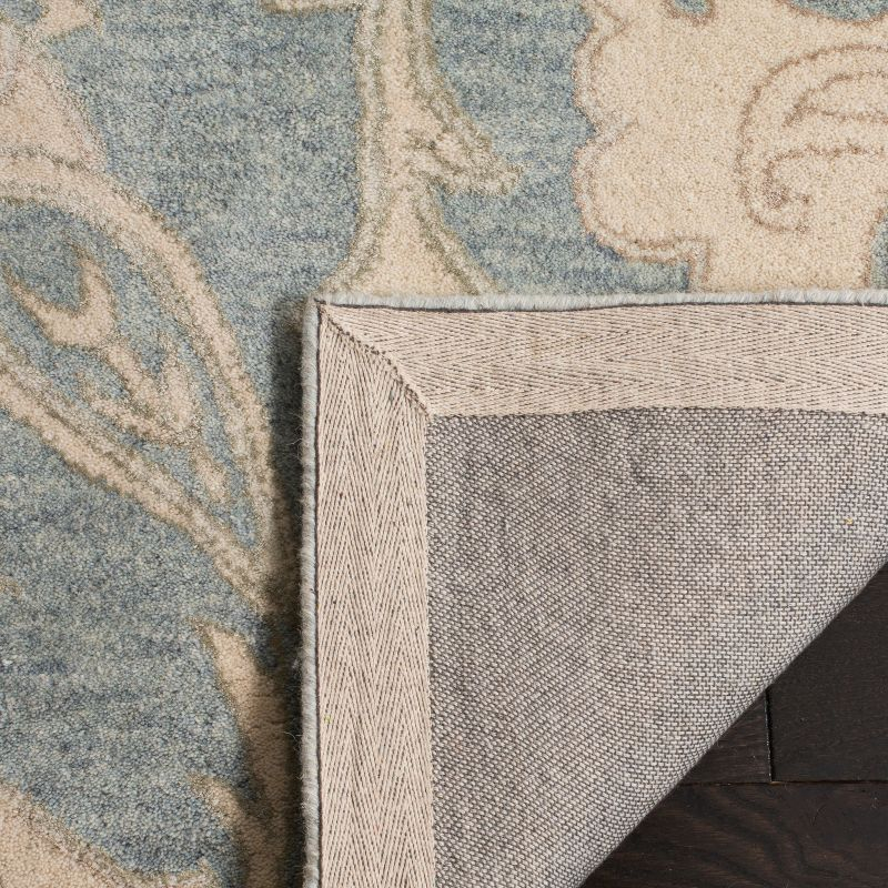 Roslyn ROS901 Hand Tufted Indoor Area Rug - 5'x8' - Light Blue/Ivory - Safavieh