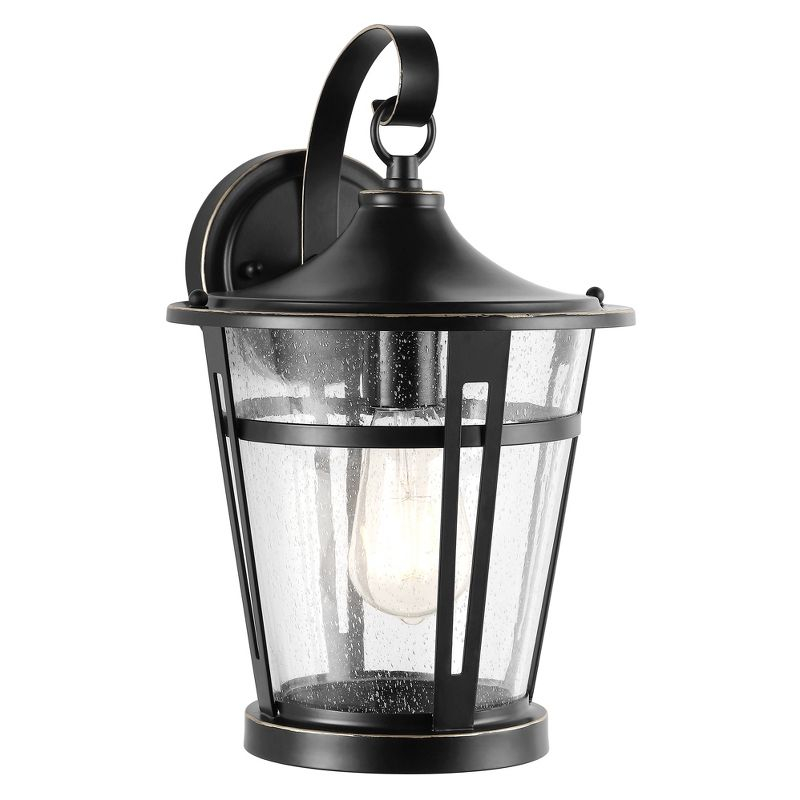 Raine Outdoor Wall Lantern - PLT4015 - Bronze - Safavieh