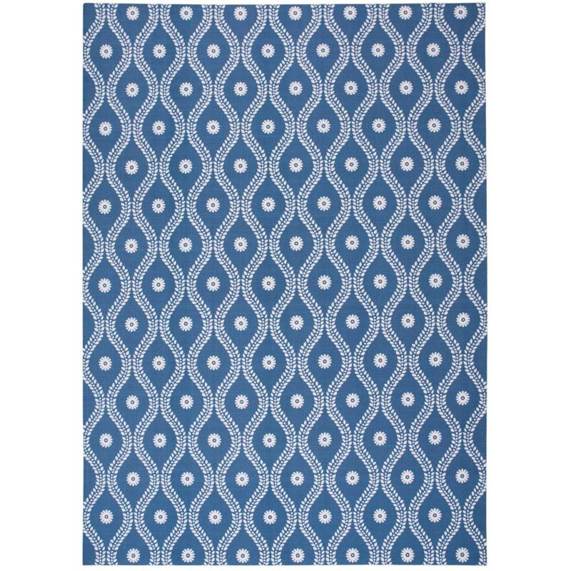 Nourison Home & Garden Navy Indoor/Outdoor Area Rug RS085 7'9" x 10'10"