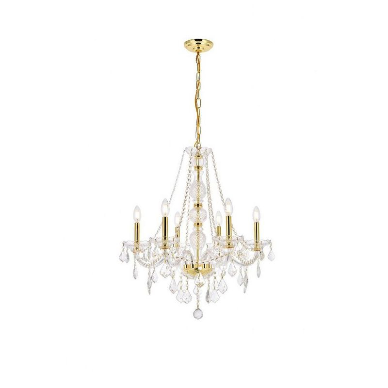Elegant Lighting Verona 6 - Light Chandelier in  Gold
