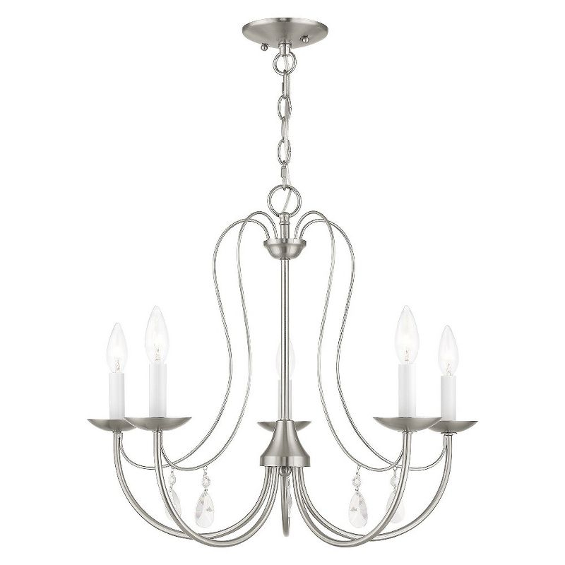 Livex Lighting Mirabella 5 - Light Chandelier in  Brushed Nickel