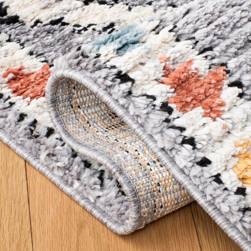 Morocco MRC965 Power Loomed Area Rug - Grey/Multi - 3'x3' - Safavieh.