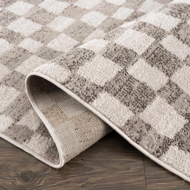 Hauteloom Rectangle Area Rug   Cream