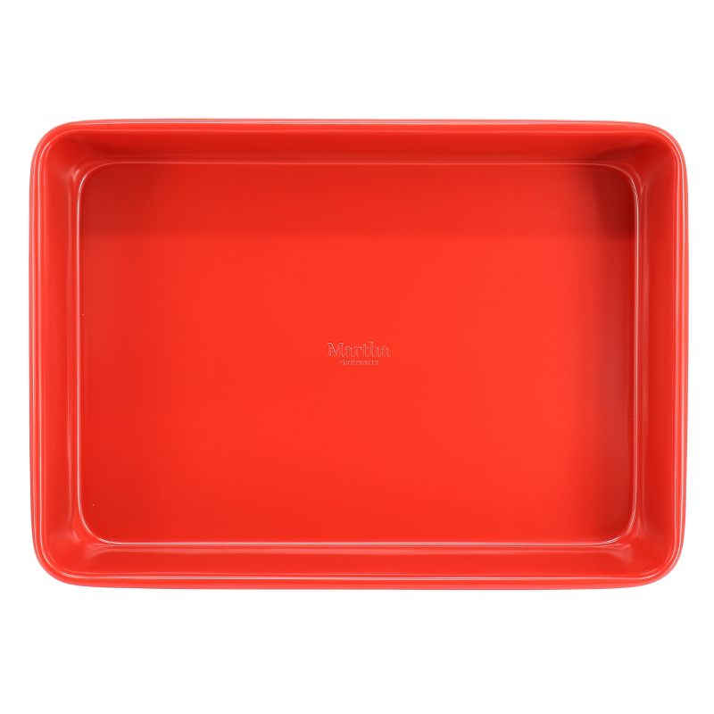 Martha Stewart 3 Piece Carbon Steel Bakeware Set in Red and Plaid