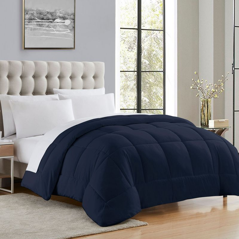 Down Alternative All-Season Comforter by Sweet Home Collection® - Queen, Navy