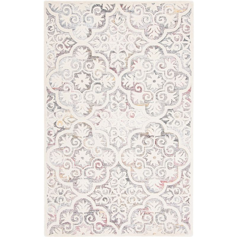Metro MET859 Hand Tufted Indoor Area Rug - Red/Ivory - 4'x6' - Safavieh