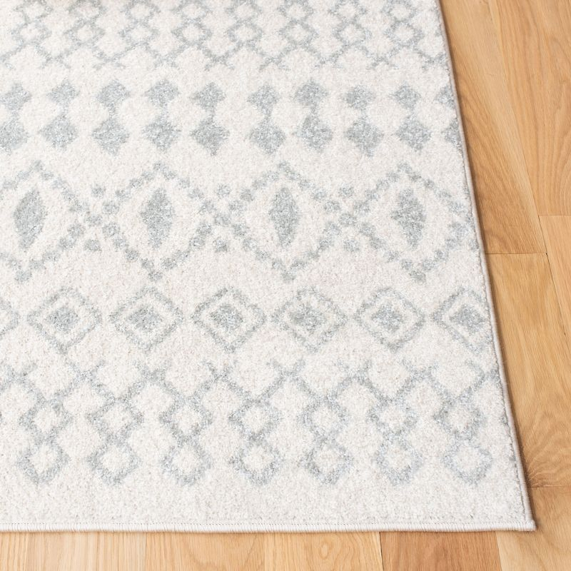 Tulum TUL240 Power Loomed Area Rug - Ivory/Light Grey - 6'7"x6'7" - Safavieh.