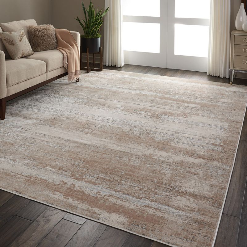 Nourison Rustic Textures Modern Indoor Area Rug Beige 7'10" x 10'6"