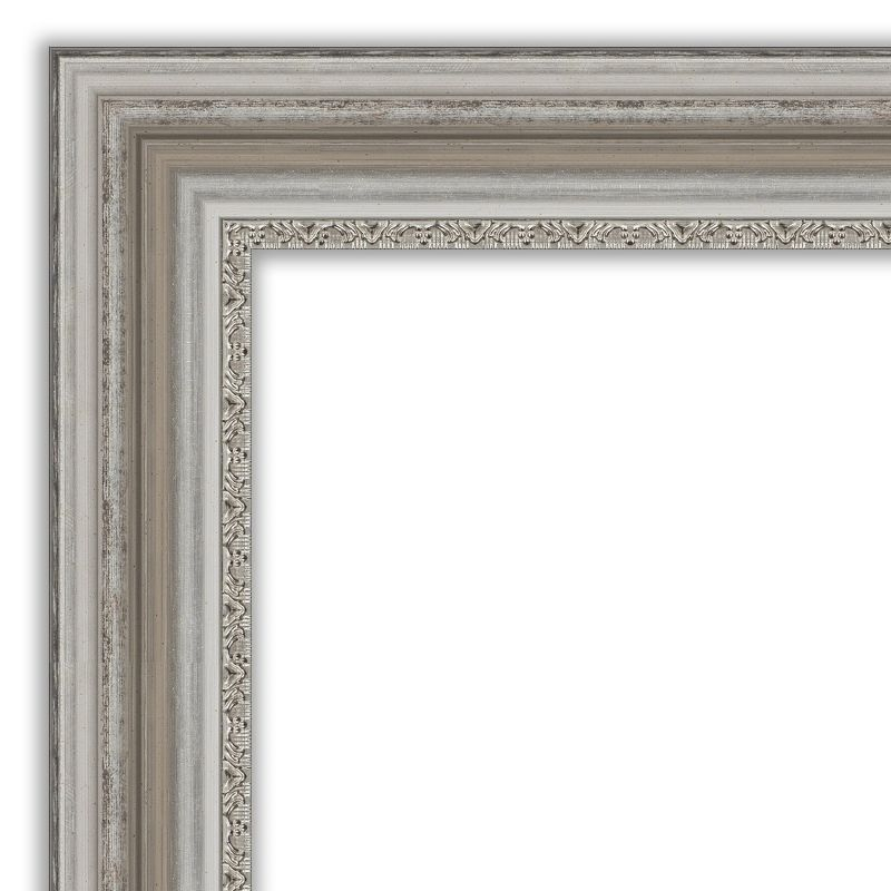 Amanti Art Natural Cork Board Framed Parlor Silver Bulletin Board 24 in. x 18 in.