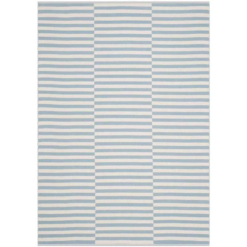 Montauk MTK715 Hand Woven Indoor Area Rug - Ivory/Light Blue - 5'x7' - Safavieh