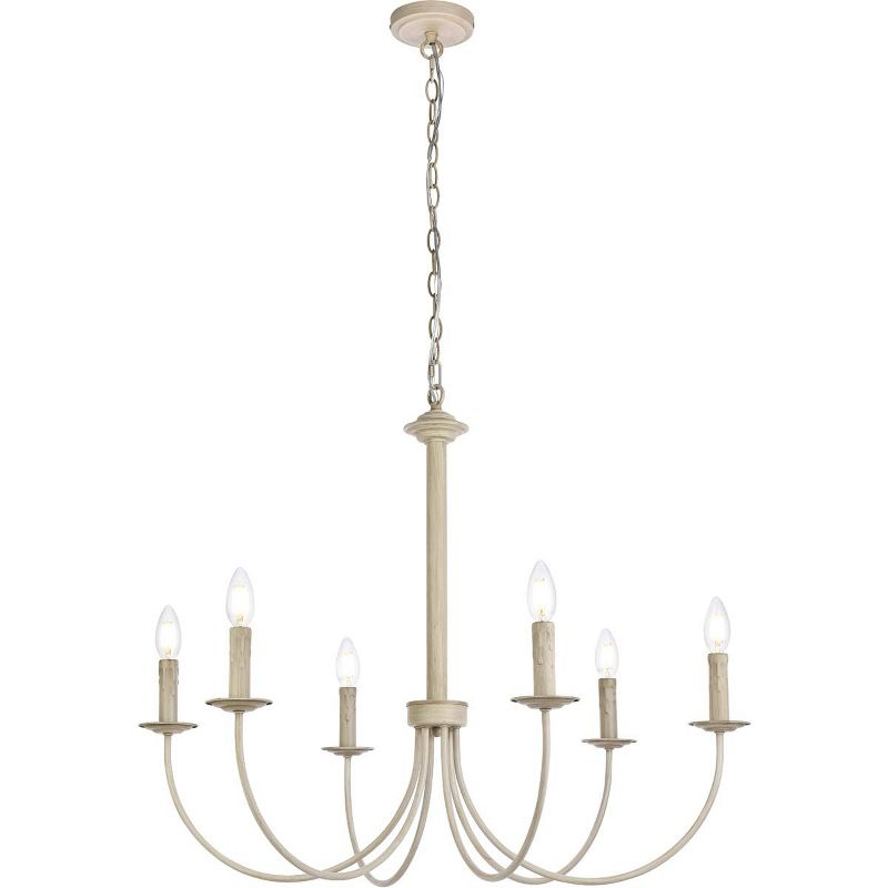 Elegant Lighting Nyomi 42-Inch Chrome Chandelier with Artistic Structure