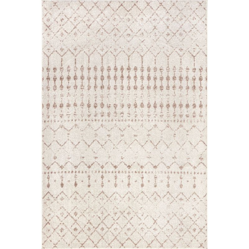Nuloom Moroccan Blythe Indoor Area Rug, Round 6', Neutral