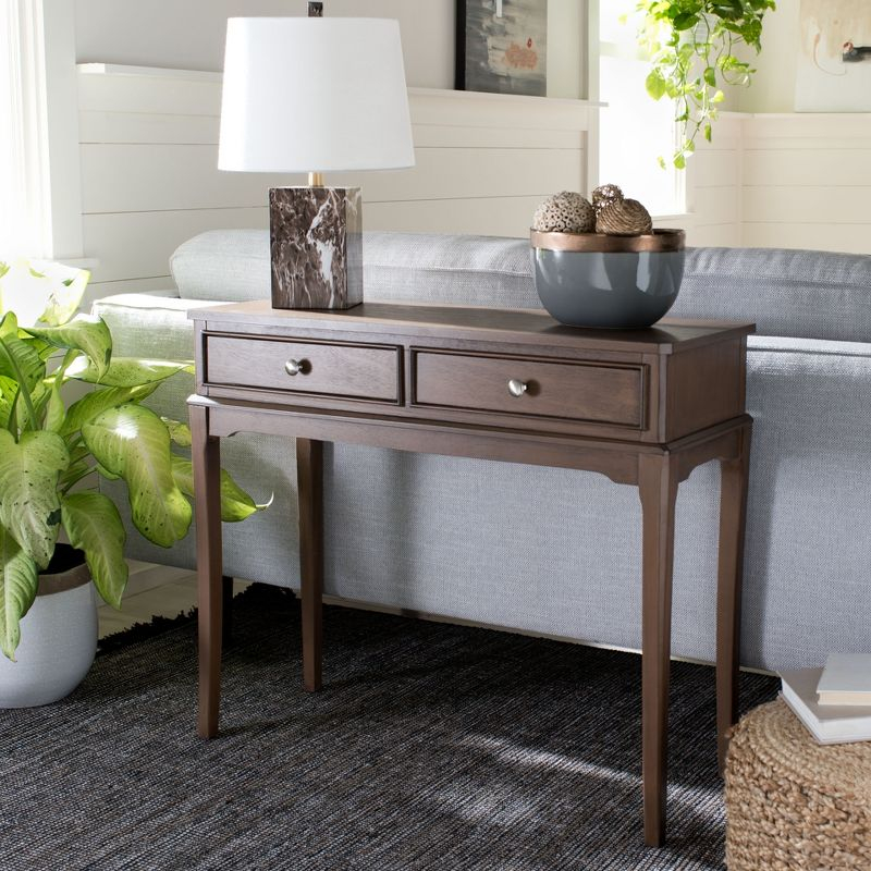 Opal 2 Drawer Console Table - CNS5726C - Brown - Safavieh
