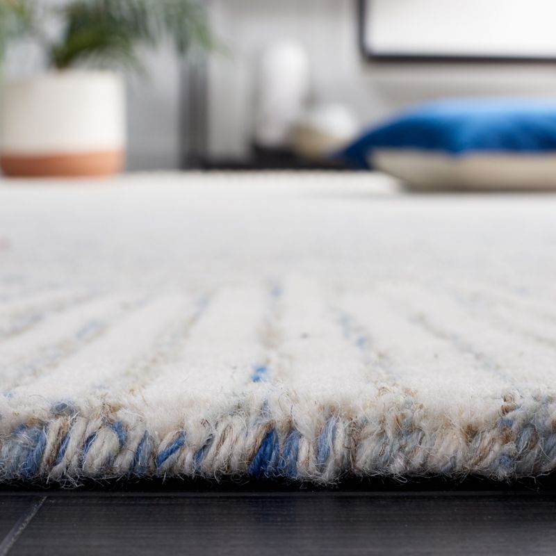 Abstract ABT478 Hand Tufted Area Rug - Blue/Ivory - 8'x10' - Safavieh .