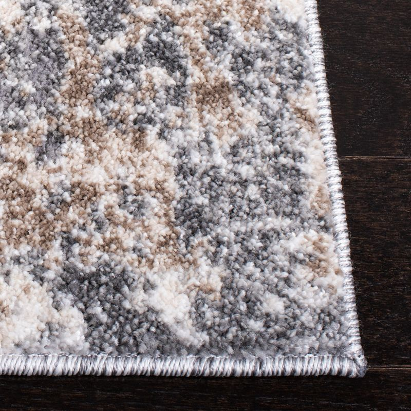 Aston ASN710 Power Loomed Accent Rug - Light Grey/Grey - 3'x5' - Safavieh.
