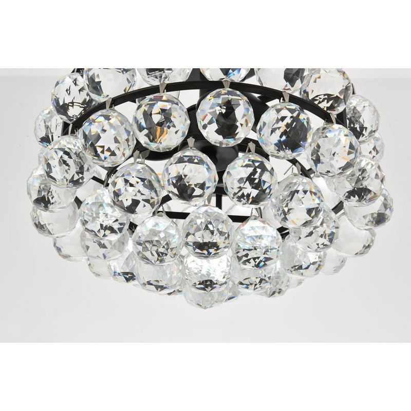 Elegant Lighting Savannah 12 inch flush mount in black