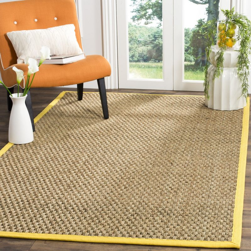 Natural Fiber NF114 Power Loomed Indoor Area Rug - Natural/Gold - 5'x8' - Safavieh.