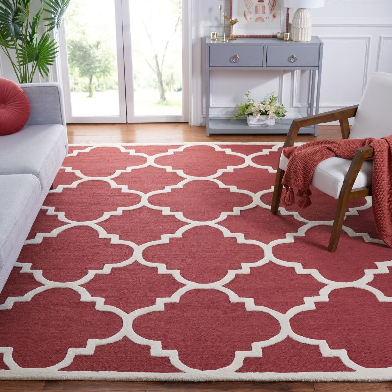 Cambridge CAM140 Tufted Indoor Accent Rug - Rust/Ivory - 3'x5' - Safavieh