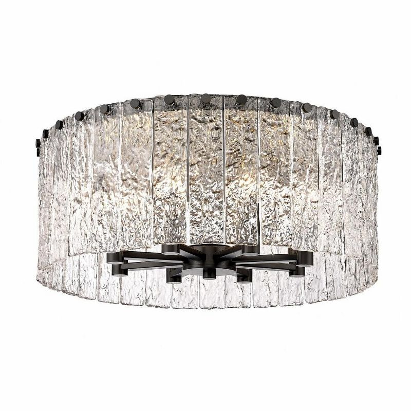 Z-Lite Glacier 8 - Light Flush Mount in  Matte Black