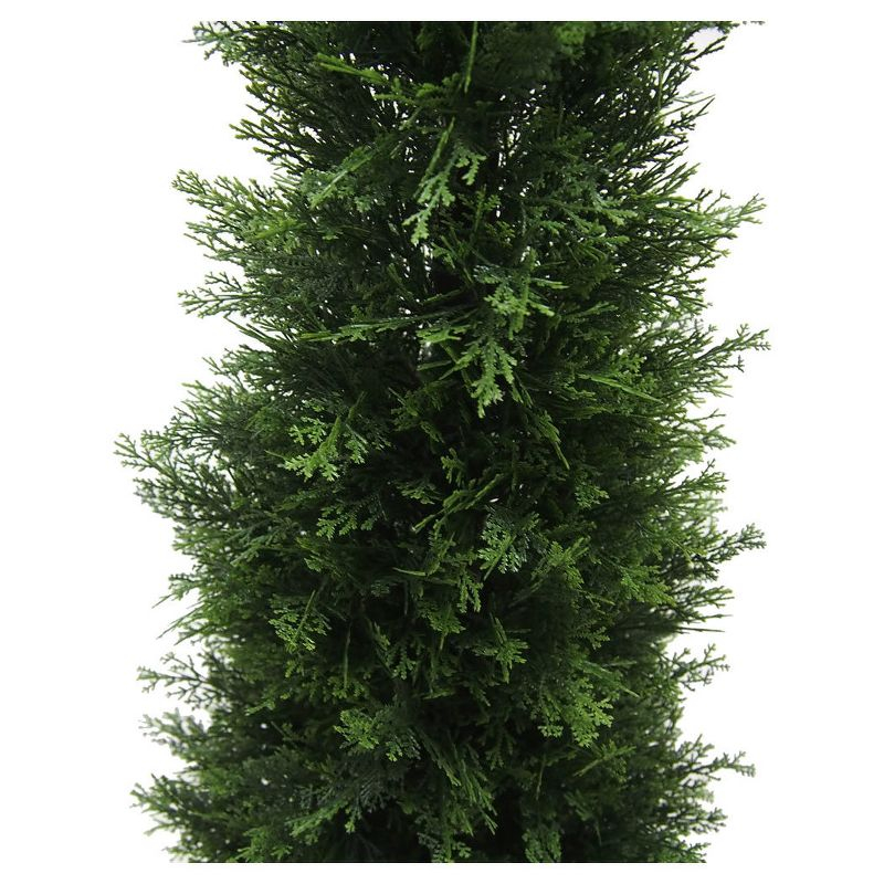 Vickerman 4' Artificial Potted Cedar Tree (UV) : Indoor/Outdoor Decor, No Maintenance