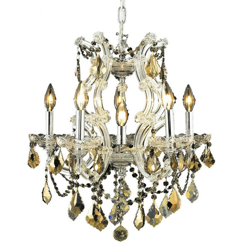 Elegant Lighting Maria Theresa 6 - Light Pendant in  Chrome