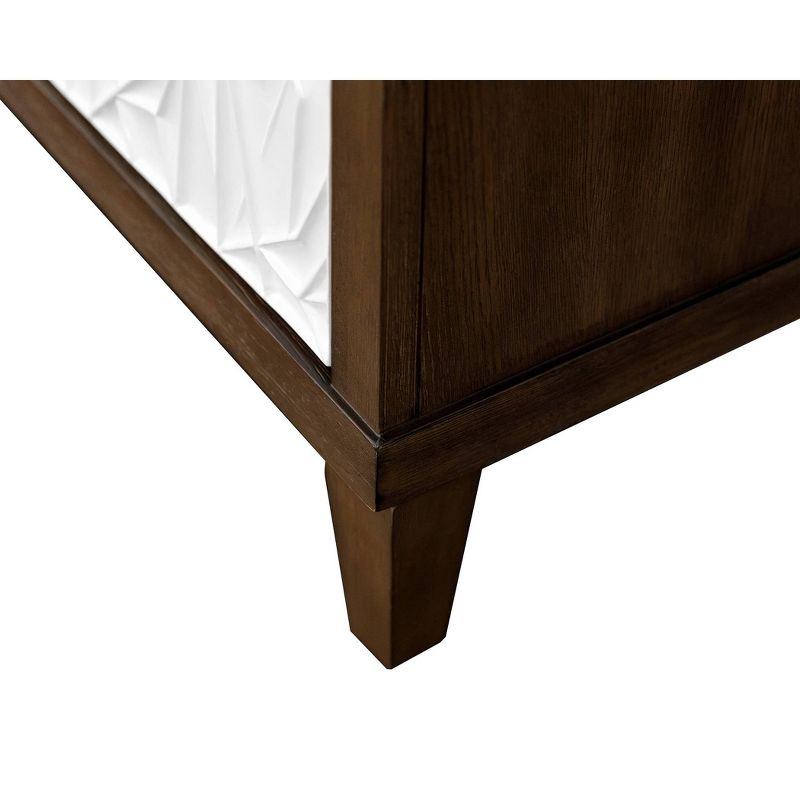 Modern Slender Wood Console: Enclosed Storage, Cable Management - Martin Furniture