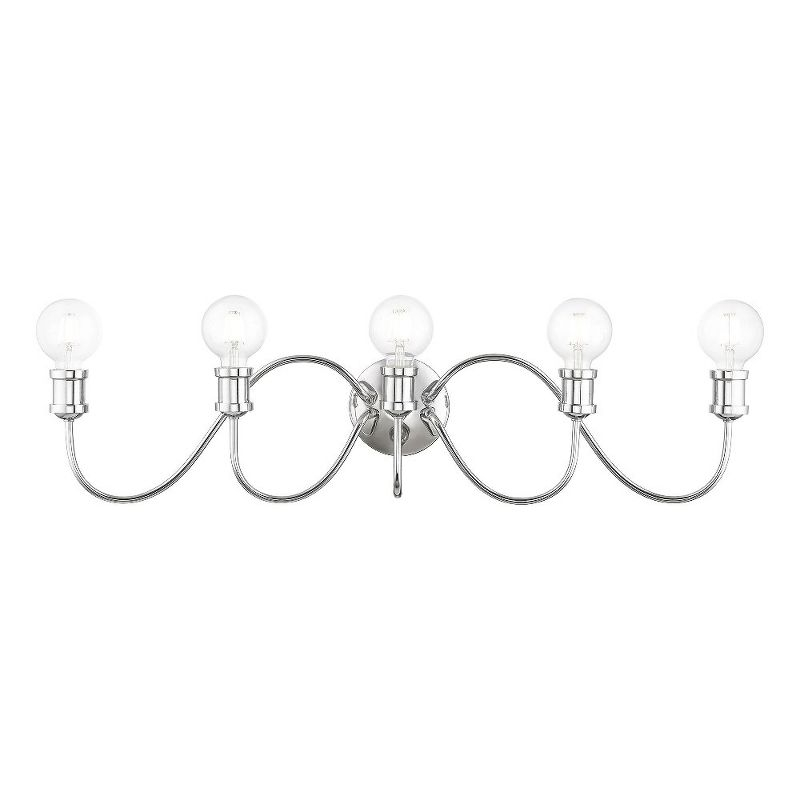 Livex Lighting Lansdale 5 - Light Vanity in  Polished Chrome