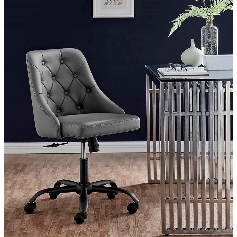 Modway Distinct Tufted Swivel Vegan Leather Office Chair