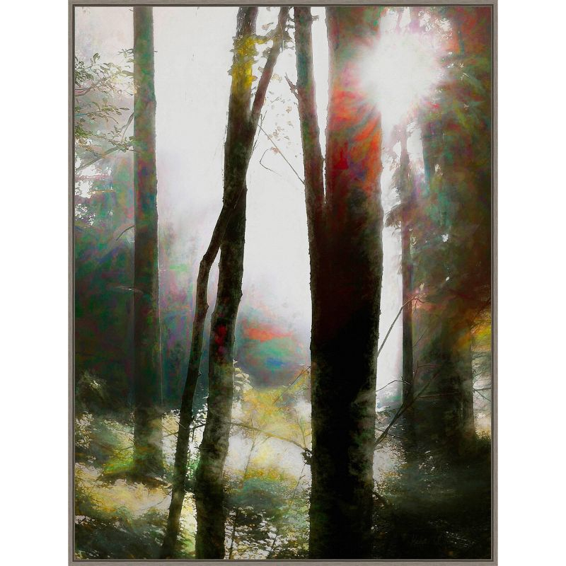 32" x 42" Dare to Believe by Helen White: Amanti Art Canvas, Modern Forest Scene