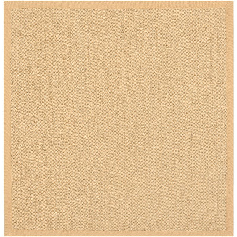 Natural Fiber NF443 Power Loomed Area Rug - Maize/Wheat - 6'x6' - Safavieh.