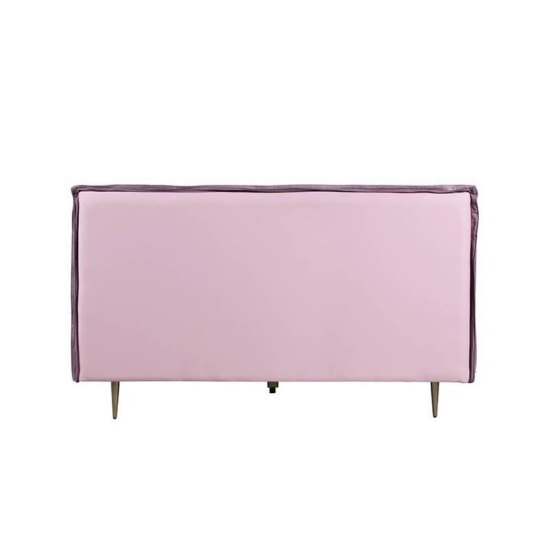 Acme Furniture King Metis Bed Pink Grain Leather