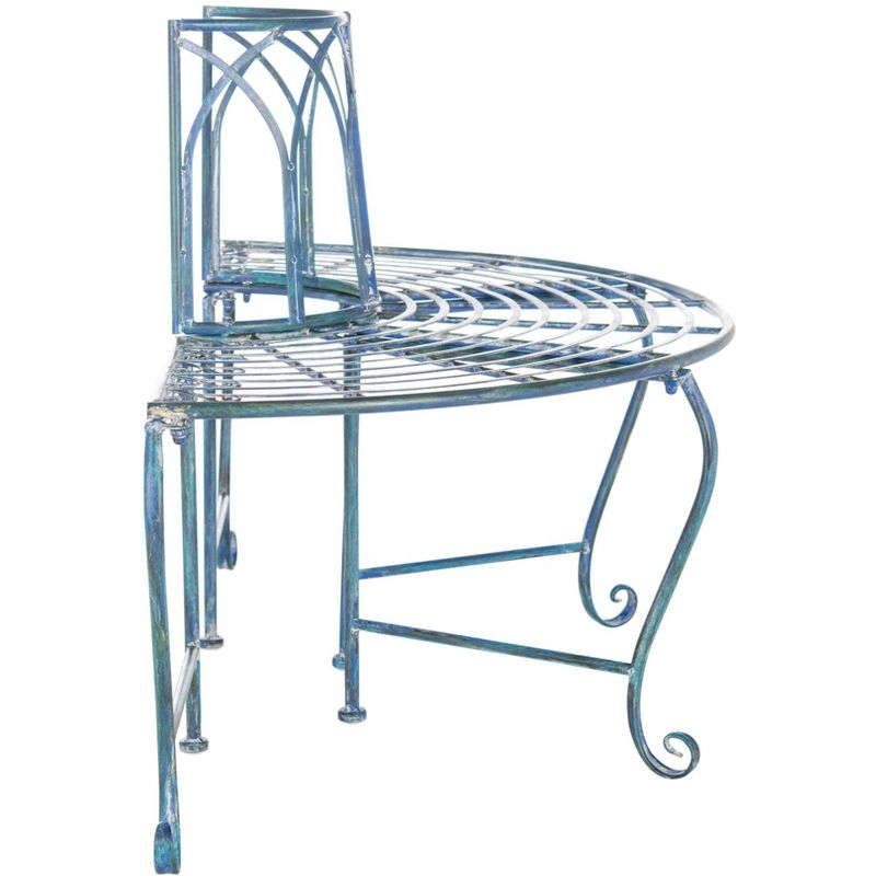 Abia Tree Bench - Outdoor - PAT5018 - Mossy Blue - Safavieh