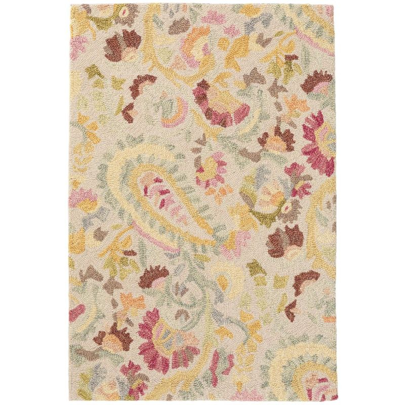 Ines Multi Hand Micro Hooked Wool Rug