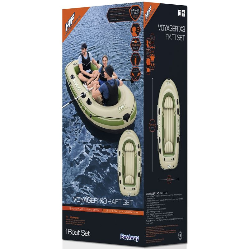 Bestway: Hydro-Force Voyager X3 Inflatable Raft Set