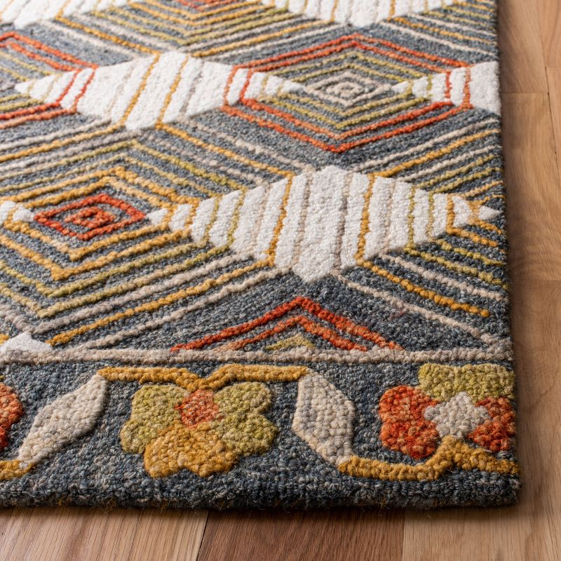 Trace TRC522 Hand Tufted Area Rug - Blue/Ivory - 3'x5' - Safavieh.