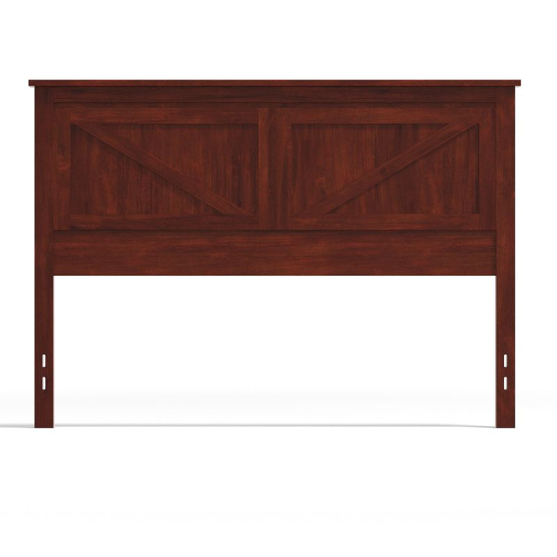 Glenwillow Home Farmhouse Style Wood Panel Headboard in Black, Queen Size