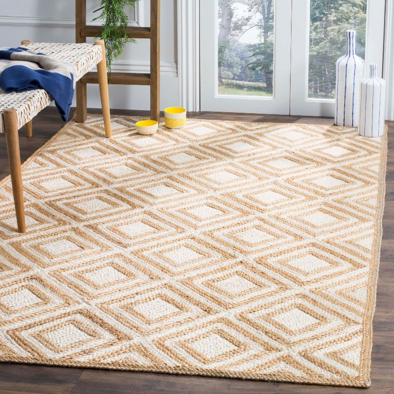 Cape Cod CAP304 Hand Woven Area Rug - Natural/Ivory - 5'x8' - Safavieh.