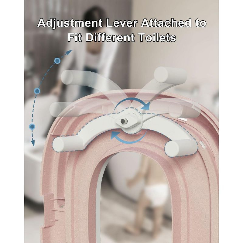 BabyBond 3 in 1 Potty Training Toilet & Training Seat & Sturdy Step Stool,Pink