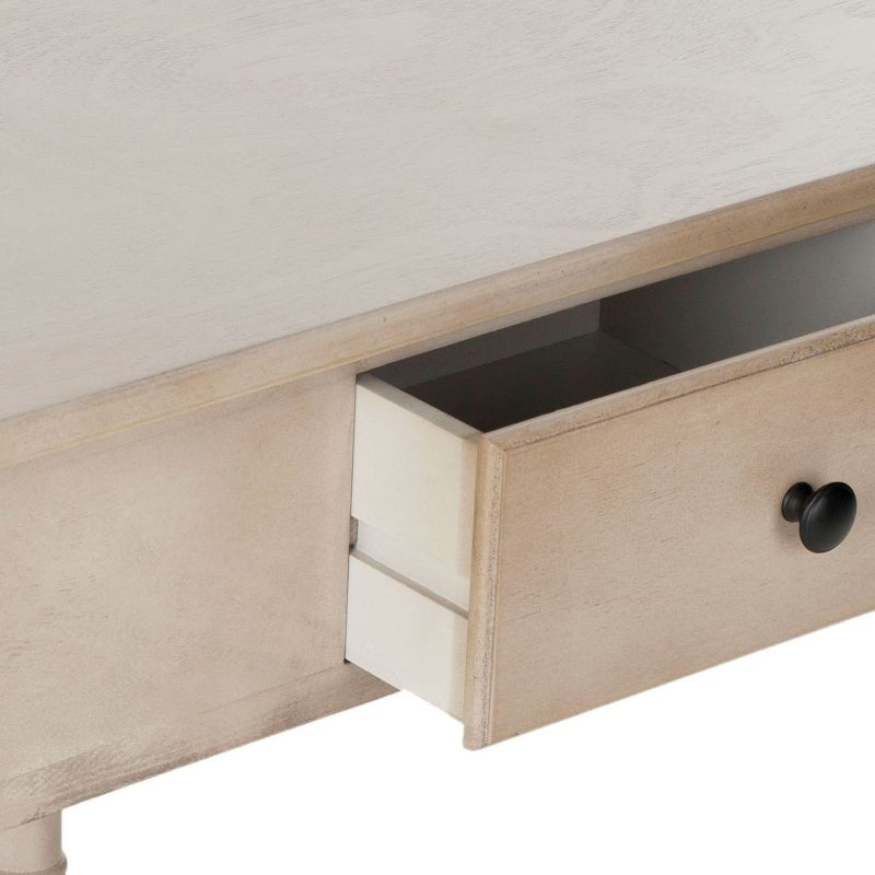 Gomez Corner Console Table - Vintage Grey - Safavieh