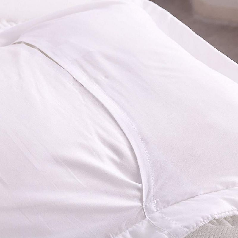 Marcielo 2 Pcs Embroidered Pillow Shams King Size Navy King