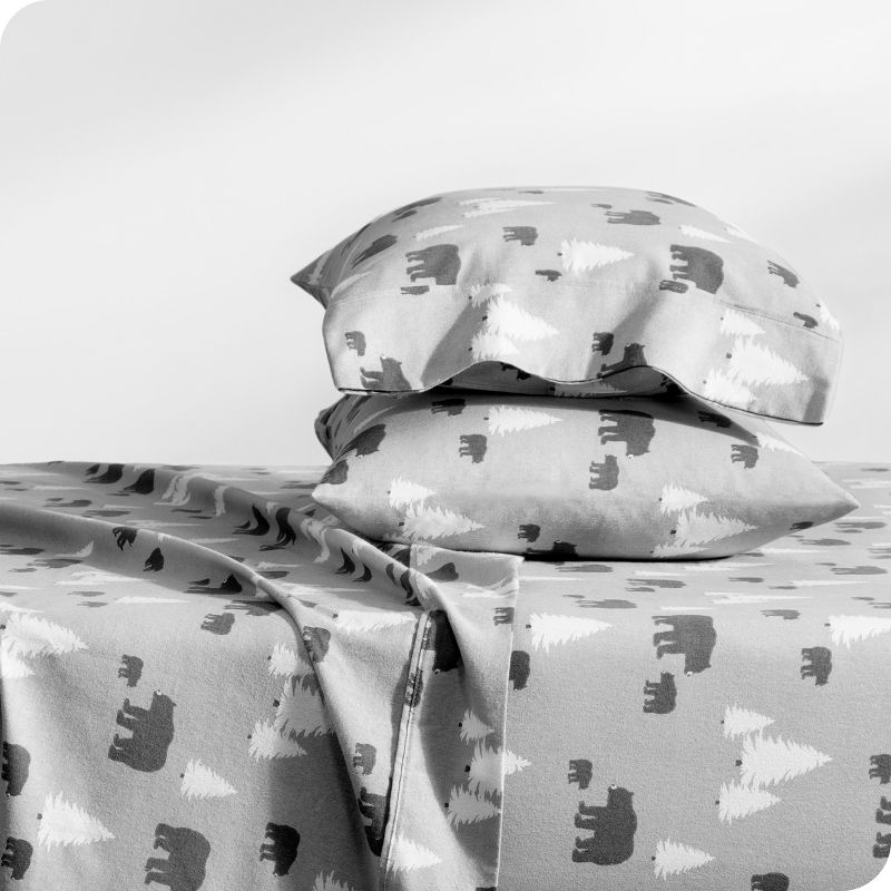 Kodiak Cotton Flannel King Sheet Set by Bare Home