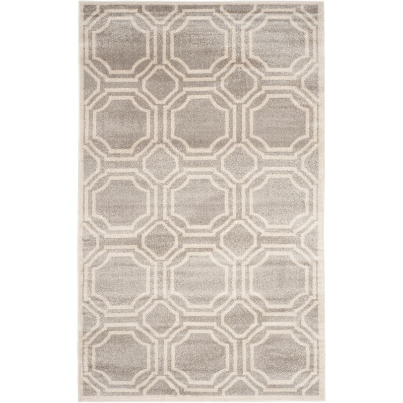 Amherst AMT411 Power Loomed Indoor Area Rug - Light Grey/Ivory - 5'3"x8' - Safavieh