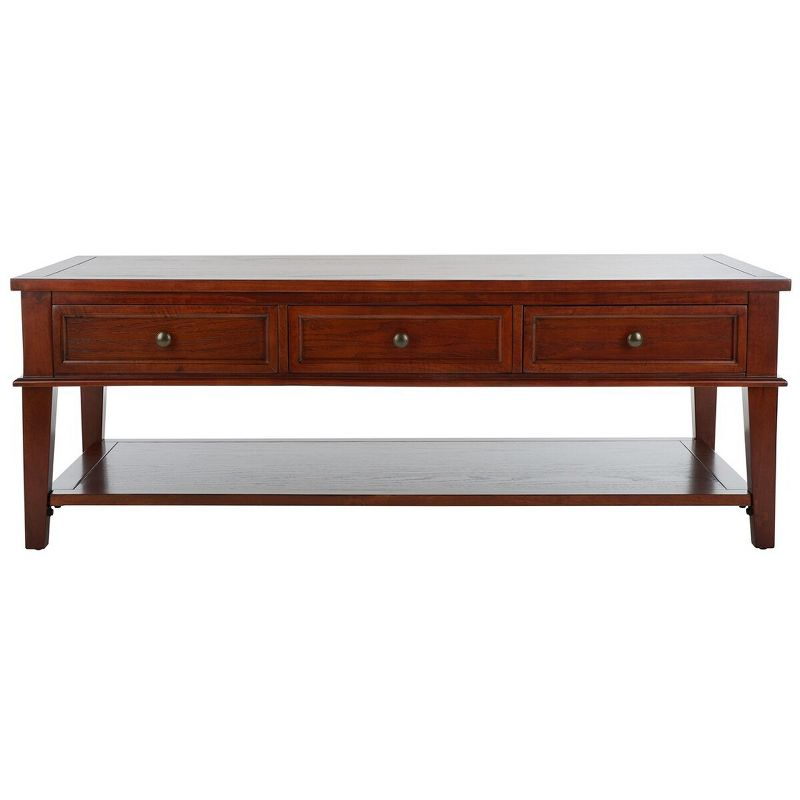 Manelin Coffee Table - Sepia - Safavieh