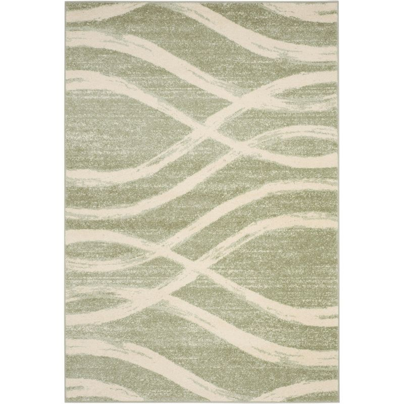 Adirondack ADR125 Non-Shedding Power Loomed Indoor Area Rug - Sage/Cream - 6'x9' - Safavieh