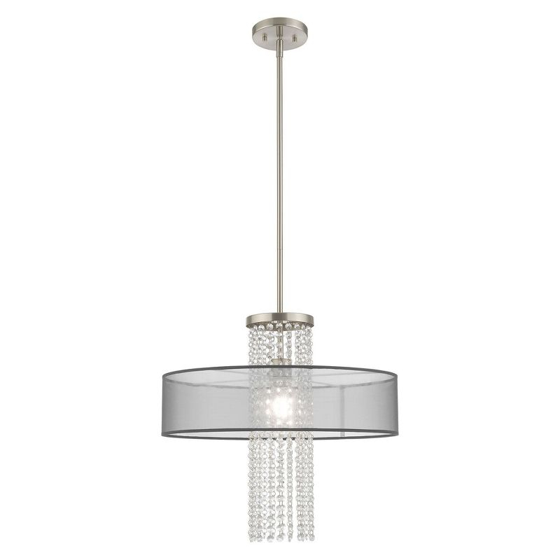 Livex Lighting Bella Vista 1 - Light Chandelier in  Brushed Nickel