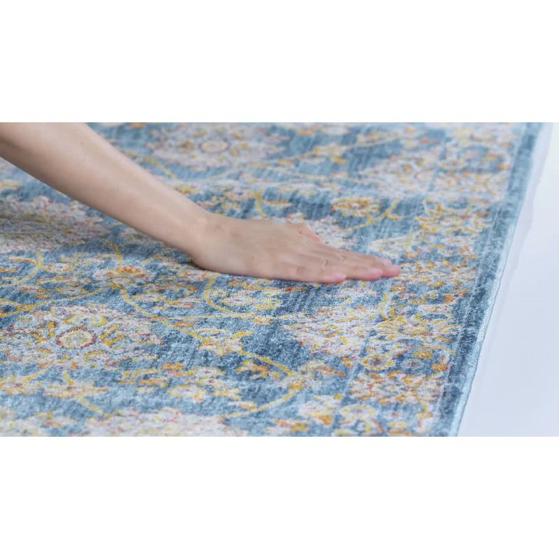 Vintage Persian VTP469 Power Loomed Indoor Area Rug - Turquoise/Multi - 5'x7'6" - Safavieh.