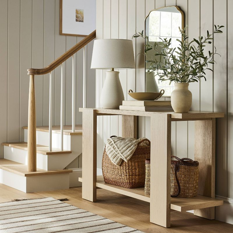Artificial Olive Leaf Arrangement - Threshold™ designed with Studio McGee: Faux Tree in Ceramic Pot
