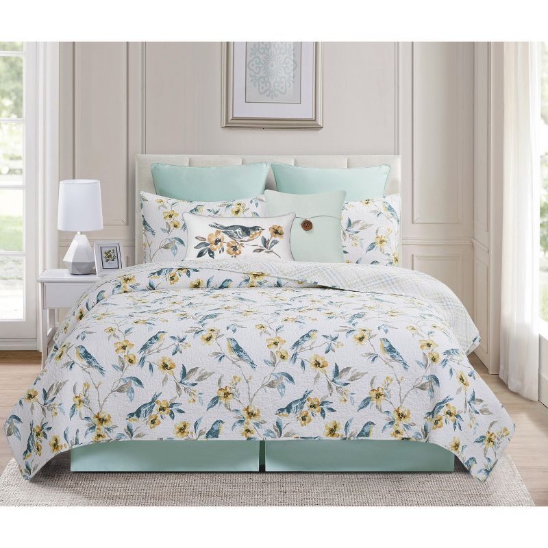 C&F Home Calix Bluebird F/Q Quilt Set