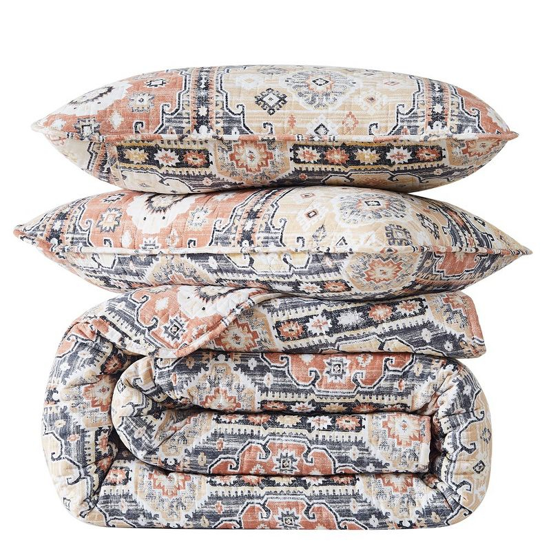 Southshore Fine Living Kilim Oversized 2-Piece Quilt Set Natural Twin / Twin XL