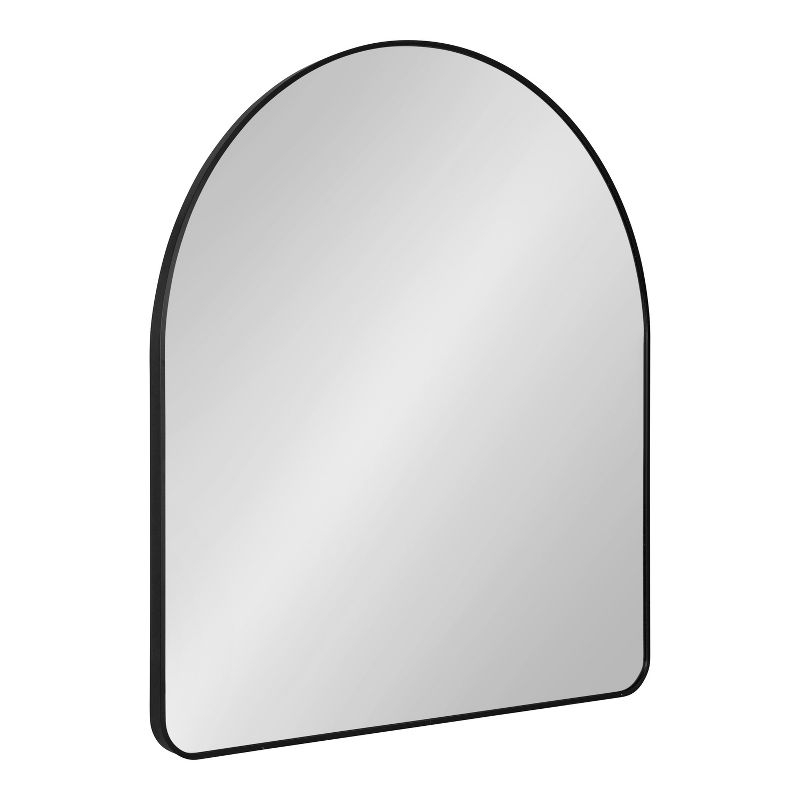 Kate and Laurel Zayda Metal Arch Mirror, 32x36, Black
